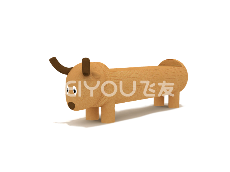 FY286-07幼兒園兒童木制游樂玩具-戶外兒童木質(zhì)滑滑梯